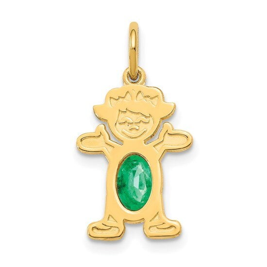 Details about 14k 14kt Yellow Gold Girl 6x4 Oval Genuine Emerald-May PENDANT 21 mm X 12 mm Details about 14k 14kt Yellow Gold Girl 6x4 Oval Genuine Emerald-May PENDANT 21 mm X 12 mm